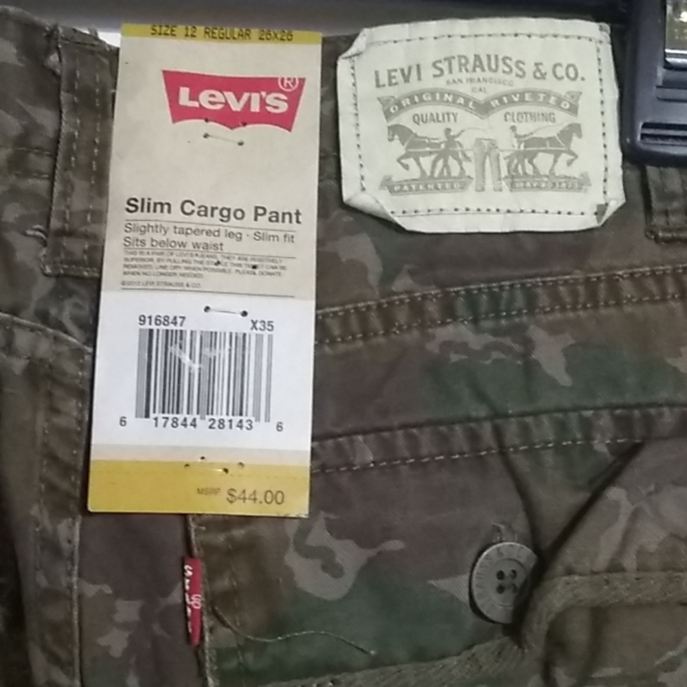Levi's 511 Slim Cargo Pant Size 12 26x26 NWT - Picture 4 of 5